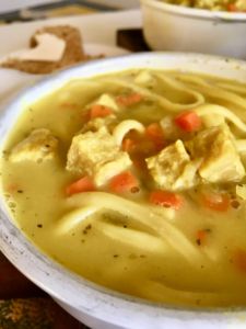 The BEST Vegan Chicken Noodle Soup - easy, healthy, and dead-on flavor! recipe @ plantpowercouple.com