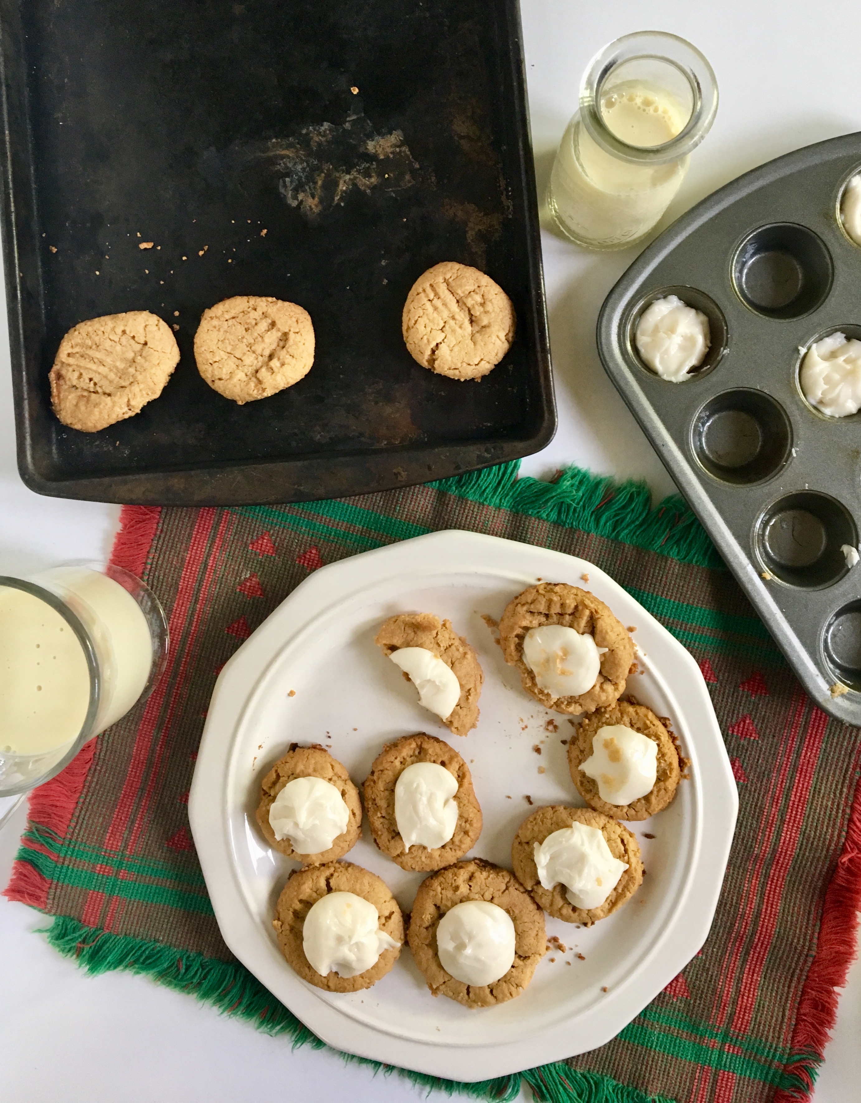 Vegan Peanut Butter Cheesecake Thumbprint Cookies yep, they're as