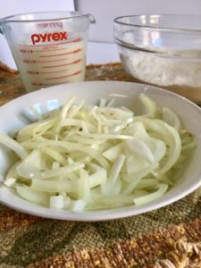 Air-Fried Onions - healthy, easy, and delicious! // plantpowercouple.com