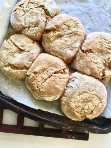 Vegan Biscuits - easy, fluffy, flavor bombs perfect for dunking in chicken(less) noodle soup // plantpowercouple.com