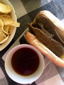 Vegan French Dip Sandwiches with a meaty, tender beef seitan that will rock your world! // plantpowercouple.com