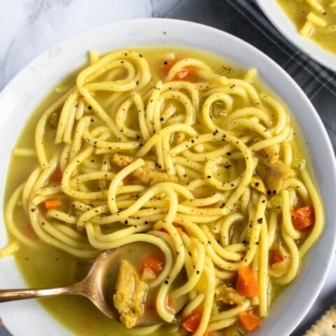 The BEST Vegan Chicken(less) Noodle Soup-image