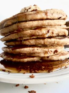Coconut Bacon Pancakes - the sweet & savory breakfast treat that will totally change your world! // plantpowercouple.com