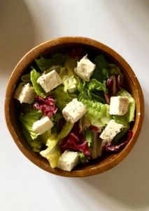 The BEST Vegan Feta Cheese - made with a tofu / refined coconut oil base, this feta cheese is firm and slice-able, yet still crumbles beautifully just like a good feta should! You will be AMAZED how awesome this tastes; even our non-vegan friends and fam agree! // plantpowercouple.com