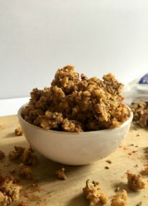 This vegan sausage-style walnut meat is a great option for topping pizzas, pasta, and even breakfast tacos! We love how easy it is to make. Plus, the taste and texture are completely OUT OF THIS WORLD! // Recipe at plantpowercouple.com