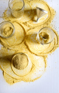 This easy, 7-ingredient homemade vegan bouillon powder will totally level-up your cooking game! It's gluten-free and can be used to make a chicken(less) broth that is just as flavorful as the one we all grew up loving! // plantpowercouple.com