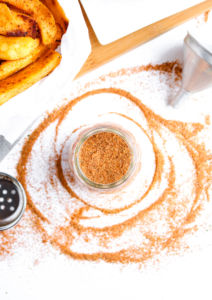 This Copycat Red Robin Seasoning is a heavenly seasoned salt that's incredible on everything from fried or roasted potatoes to veggie burgers + tacos. #vegan #seasoning #salt #paprika #recipe // plantpowercouple.com
