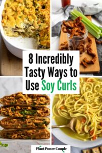 Soy curls are a fantastic plant-based staple and the secret ingredient in many of our veganized chicken recipes. In this post, we’re sharing our best tips, tricks, and plenty of vegan soy curls recipes with you! We’ll explain what exactly soy curls are, where to buy soy curls, and how to use soy curls to replace chicken in your own family recipes.