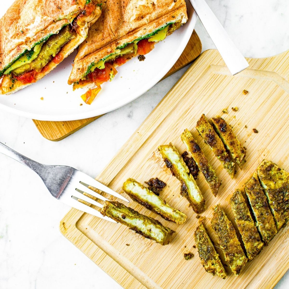 Baked Pesto Tofu Recipe