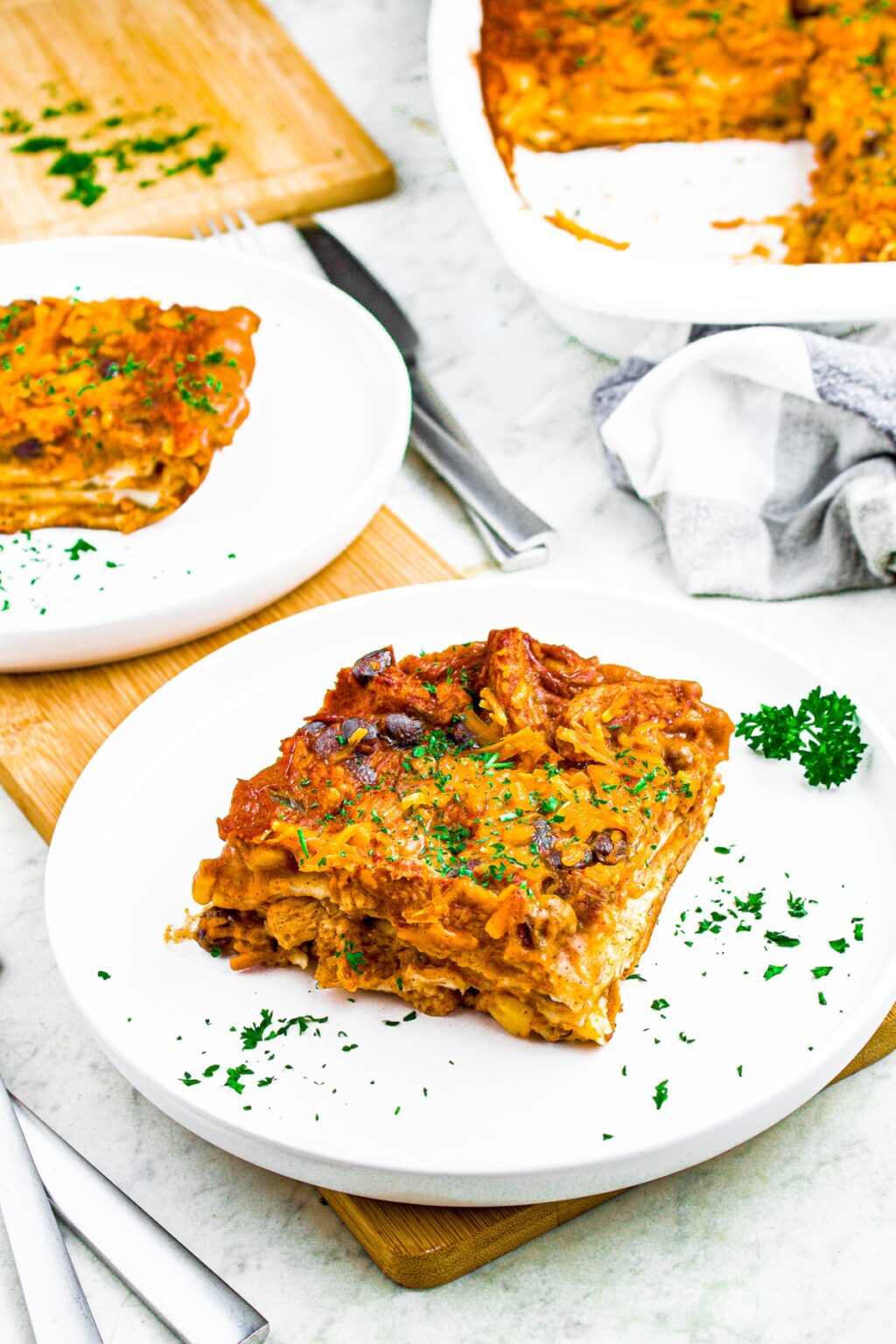 Cheesy Vegan Enchilada Casserole Plant Based Comfort Food