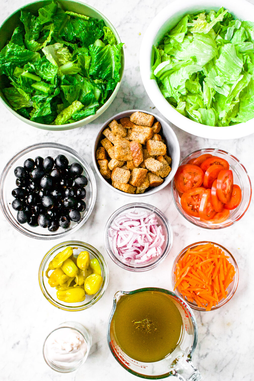 Copycat Olive Garden House Salad Recipe (vegan dressing!)