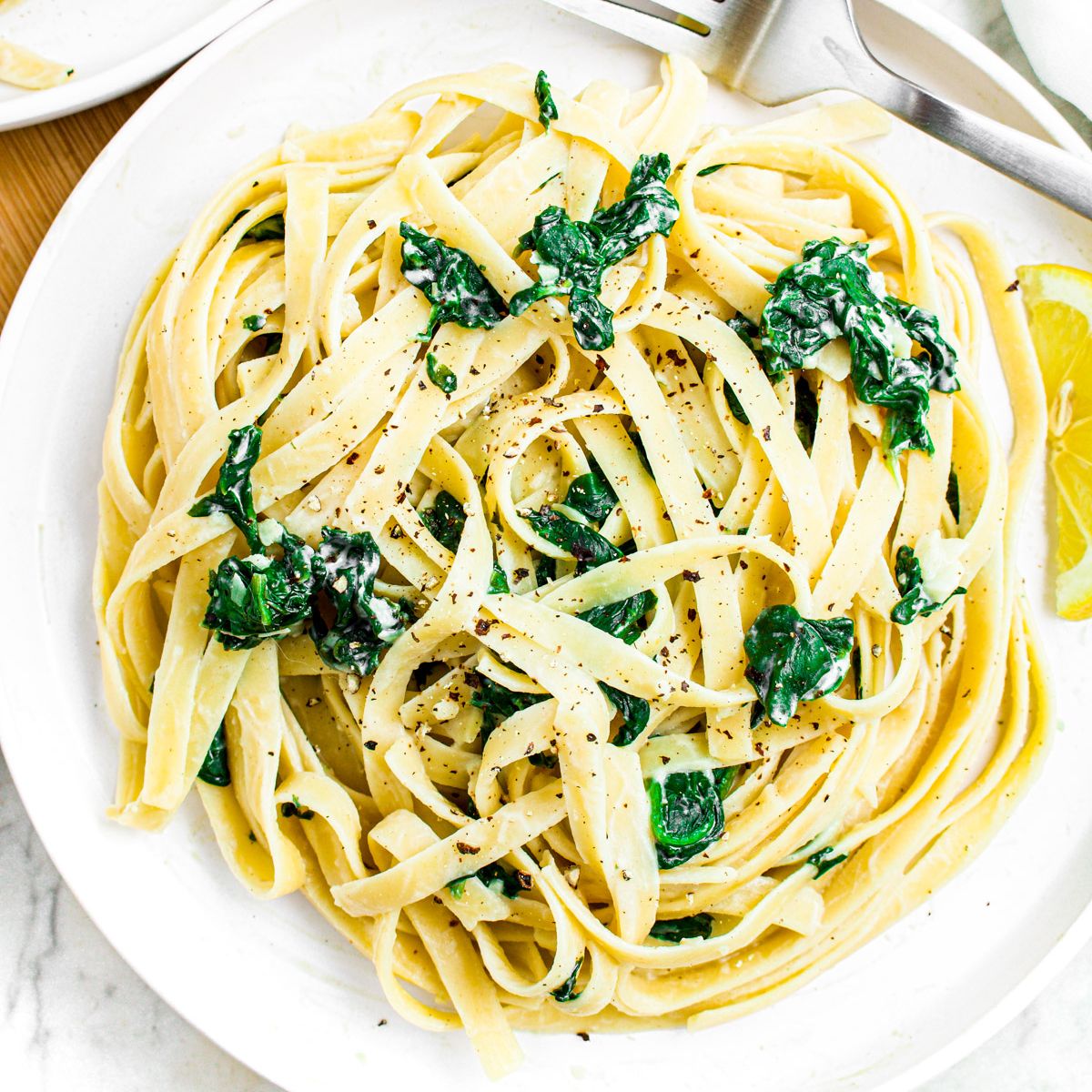 Creamy Vegan Spinach Pasta-image